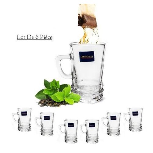 Verre a Thé  Lot de 6 Tasses - Avec Poignée - sh42-1